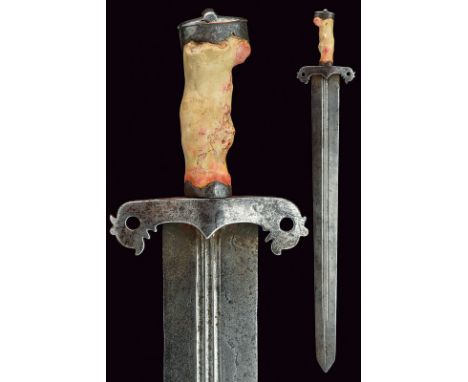 A sword dating: circa 1700 provenance: Eastern Europe Wide, straight, double-edged blade with triple, central groove, at the 