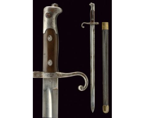 A 1870/87 model bayonet dating: last quarter of the 19th Century provenance: Kingdom of Italy Straight, single -and false-edg