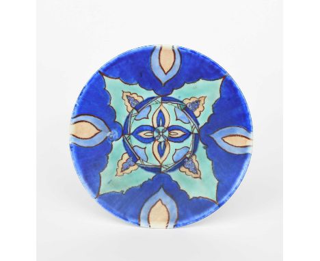 'Inspiration Persian' a Clarice Cliff Bizarre plate, painted in colours, printed and painted factory marks, 23cm. diam. Prove