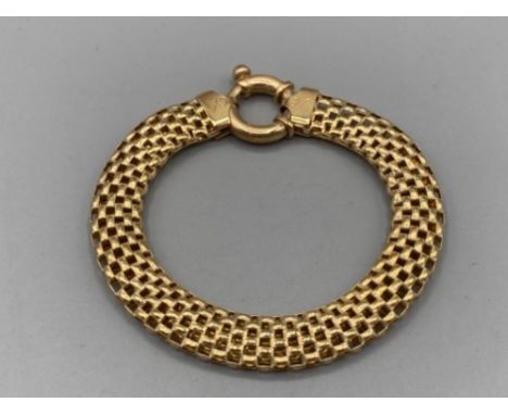 A silver gilt linked bracelet 12.8g