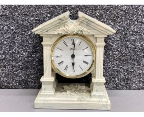 Aynsley Portlandware Empire mantle clock (marble effect)