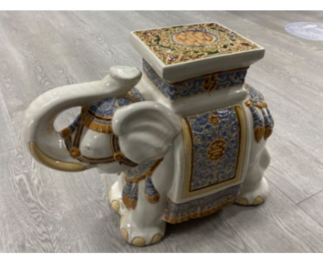 Large Ceramic elephant plant stand