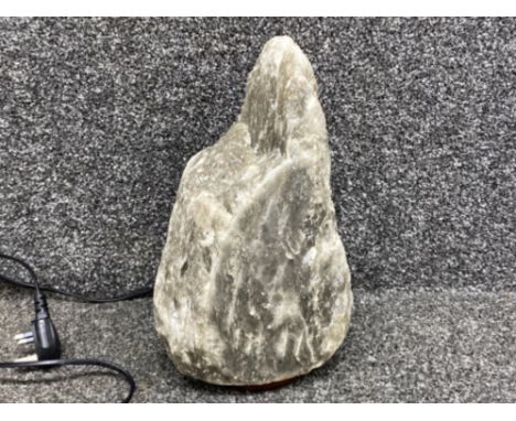 Heavy electric stone lamp