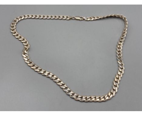 A heavy silver link chain 61.9g