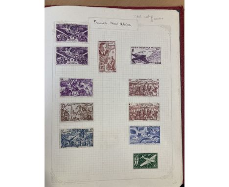 STAMPS Album of 1920's to 1930's mint and used mainly French Colonies - French West Africa, Ivory Coast, Cameroons, Dahomy et