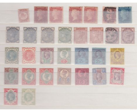 STAMPS GREAT BRITAIN Mint and used collection in stockbook 1860's to 1980's, 1870 1/2d plate 6 mint, mint Penny stars, mint J