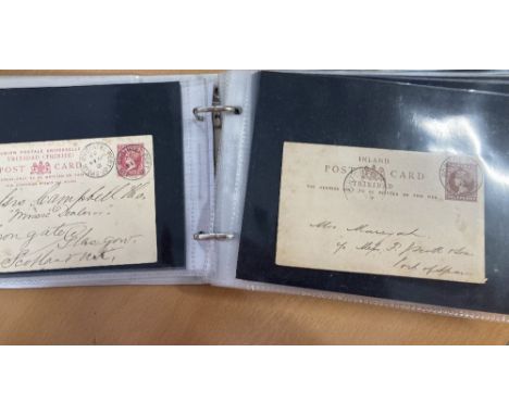 POSTAL HISTORY Trinidad and Tabago small album of early covers and airmail covers 1880's to 1981 (66)