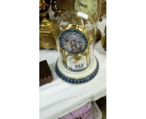 An anniversary clock with dog feature