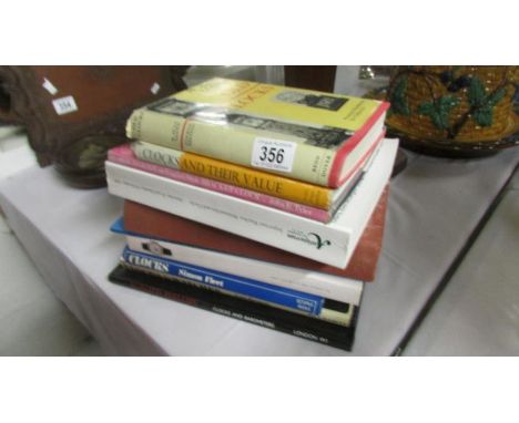 A collection of books on clocks and clock making including Alan Lloyd, Ronald Phillips etc