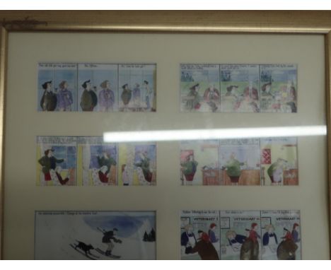 Annie Tempest four framed humorous montages from the Daily Mail Country Life "Tottering-By-Gently" and a selection of other p