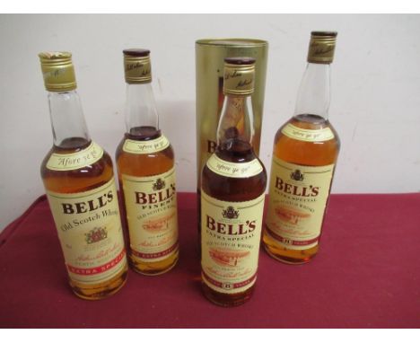 Bell's Extra Special Old Scotch Whisky, Aged 8 years, 1ltr, similar 75cl, two others 70cl, one in tin tube, all 40%vol, 4btls