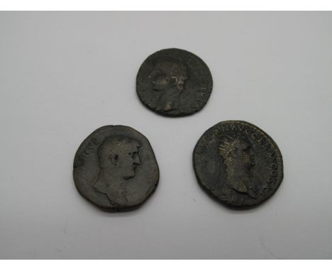 Romas AS / Dupondius x 3, Domitian, in near fine condition, Mars advancing carrying Victory and Trophy. Nice tone, interestin