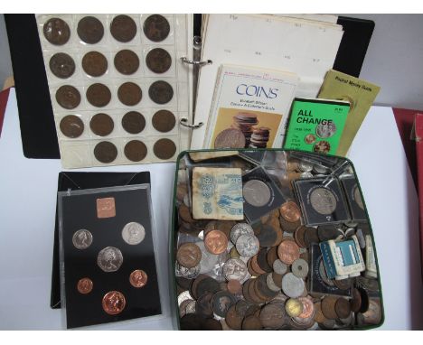 An Interesting Collection of G.B. and Overseas Coins, including G.B. pennies, shillings, commemorative crowns, G.B. Annual Co