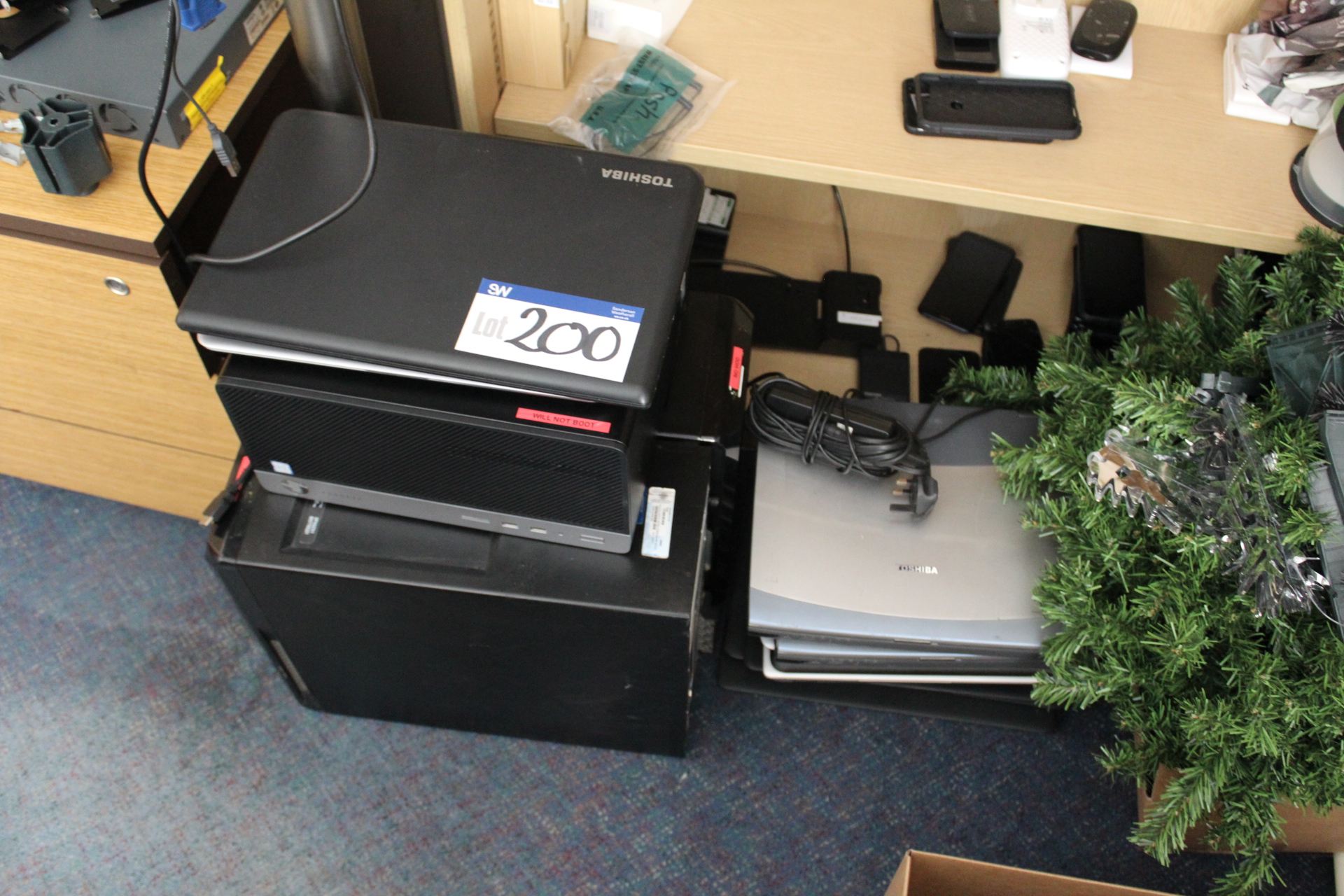 Assorted Computers Laptops hard disks removed as set out in one 