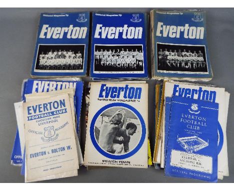 Everton Football Programmes. Home programme collection 1958 to the 1970s. Good European content covering most, if not all hom