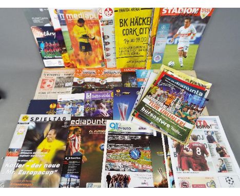 European Football Programmes. A large amount of British teams away in various European Competitions mainly from the 2000s. Go