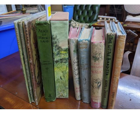 A selection of vintage children's books to include Alice in Wonderland, illustrated by Mabel Lucie Attwell, Richard Adams The