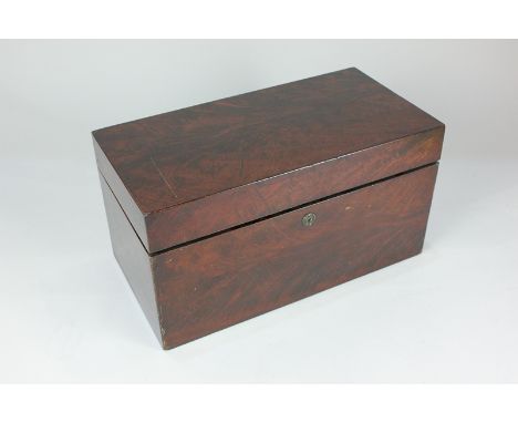A Victorian Coromandel rectangular tea caddy with two zinc lined canisters, silver plate mounted cut glass bowl, and caddy sp