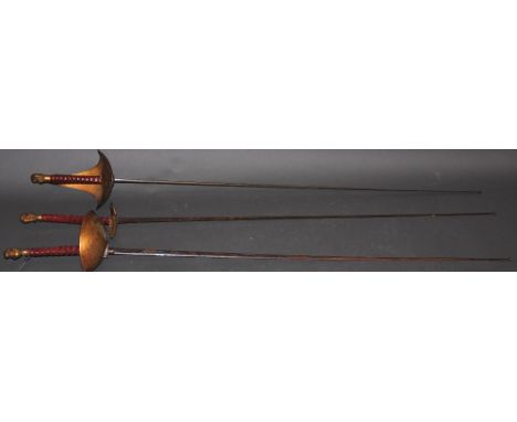 A presentation set of rapier, foil and epee, by Henry Wilkinson, Pall Mall, inscribed to Royal Tournament Champion at Arms (D