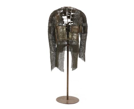 An Ottoman zirah or 'zincir zırh',17th century, an Islamic chain-mail shirt, with alternating rows of round riveted links and