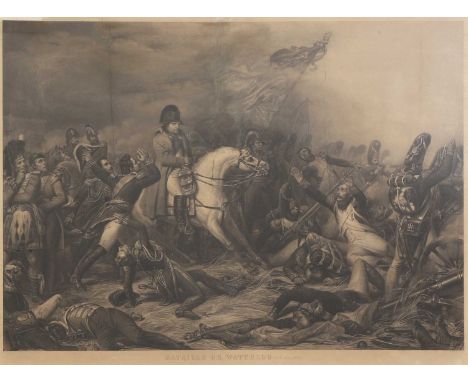 Jean-Pierre-Marie Jazet (French, 1788-1871), after Charles Auguste Steuben (French, 1788-1856)'Bataille de Waterloo'aquatint,