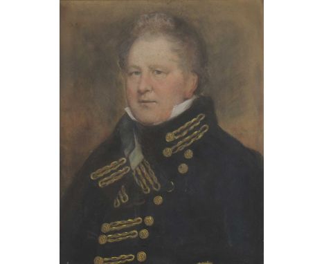 English School, 19th centuryPortrait of a naval officerindistinctly signed 'Rose....' l.r., pastel and bodycolour64 x 51cmCon