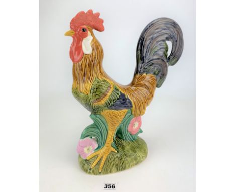 Large ceramic rooster figure 15.5” high x 13” wide