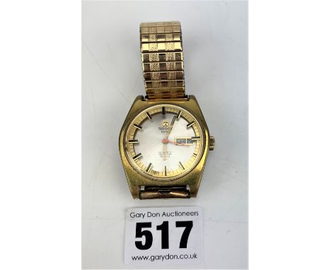 Tissot Automatic Seastar gents watch with elasticated metal strap, running