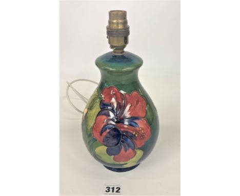 Moorcroft lamp 11” high&nbsp;