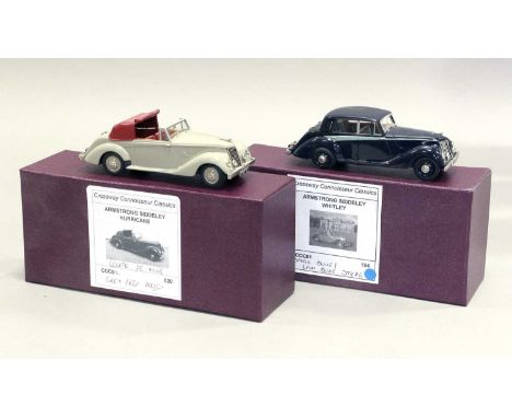 Crossway Connoisseur Classics Two Armstrong Siddeley Models (i) CCC01 194 Whitley dark blue/light blue stripe with CoA 194/30