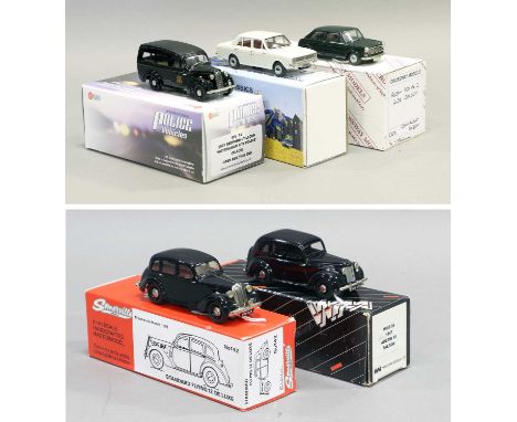 Various 1:43 Scale Models (i) Hastings Classics HC1 Hillman Hunter polar white (ii) Somerville Models No.142 Standard Flying 