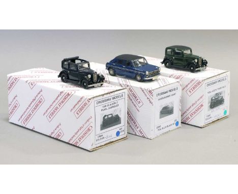 Crossway Models Three Limited Edition Models (i) CM24 041 1936-38 Austin 7 Pearl Cabriolet blue with CoA 41/600 (ii) CM22 171