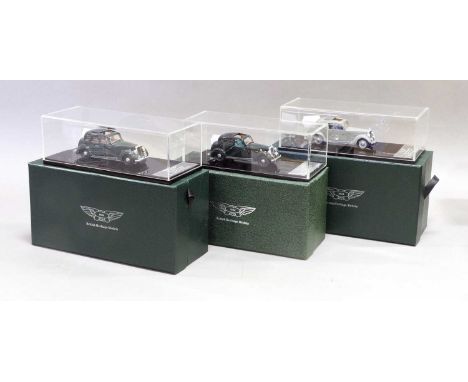 British Heritage Models (Majesty Classics) Three Rovers (i) MC04 1948 Rover P3 4 Light Sports Saloon green (ii) MC01 1936 Rov