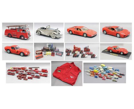Various Fire Engines And Other Diecast Original Classics Dennis F8 with CoA 208/5000 (G-E); Revell 1:12 scale Ferrari GTO, Bu