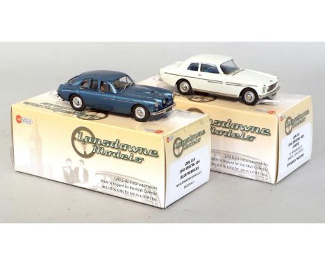 Lansdowne Models Two 1:43 Scale Models (i) LDM95 1965 Bristol 408 white (ii) LDM110 1955 Bristol 405 metallic blue (both E bo