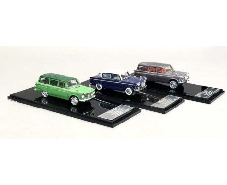 British Heritage Models (Majesty Classics) Three Vehicles (i) MC06a 1966 Singer Vogue Estate grey (ii) MC05 1962 Hillman Supe