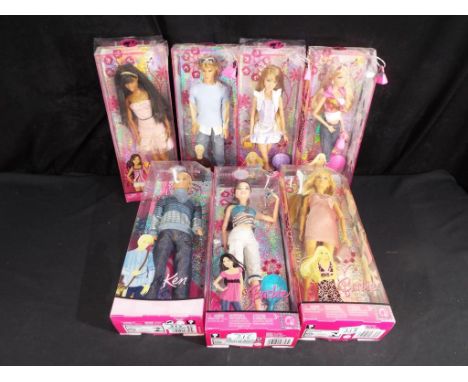 Barbie by Mattel - a collection of seven boxed Fashion Fever Barbie dolls to include models #M9330, #M4227, #L9534, #L9543, #