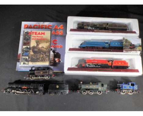 Tri-ang, Lima &amp; Atlas Editions - Four OO gauge unboxed steam locomotives, comprising GWR 0-6-0 op no 9400, BR Black 0-6-0