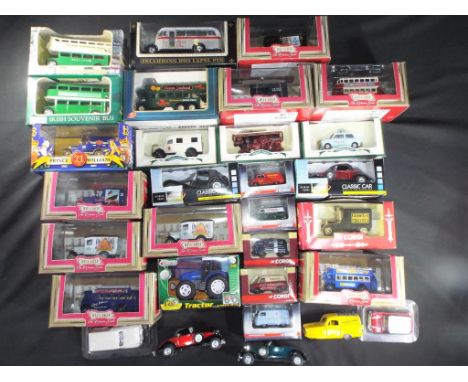 Corgi,Lledo and others - 30 predominately boxed diecast model vehicles in various scales. lot includes, Corgi Trackside DG200