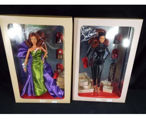 Barbie by Mattel - a collection of two boxed Barbie dolls, including Christian Louboutin Paris model #M6599 and Christian Lou