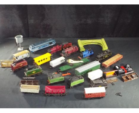 Tri-ang, Lima &amp; other - OO &amp; HO gauge rolling stock, includes Four steam locomotives, One French Diesel, Ten wagons a