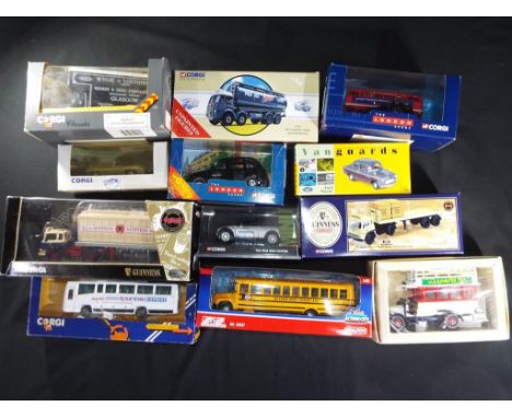 Corgi, Vanguards and Other - 12 boxed diecast model vehicles in various scales. Lot includes,  Corgi - The New mini Cooper, 2