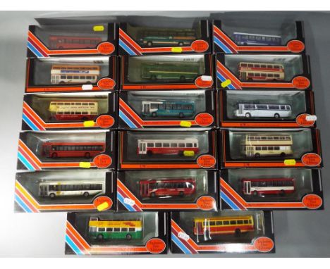 EFE - Seventeen Exclusive First Editions 1:76 scale diecast models of buses and coaches contained in original boxes to includ