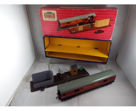 Hornby Dublo - an OO scale TPO Mail Van set in original box # 2400, ex