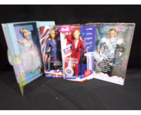 Barbie by Mattel - a collection of four boxed Barbie dolls to include Barbie Go Vote Barbie For President 2004 #G6175, Barbie