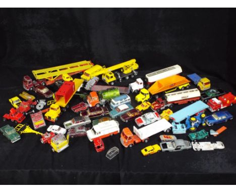 Dinky, Corgi, Matchbox and others - In excess of 30 unboxed diecast model vehicles in various scales. lot includes, Dinky Joh