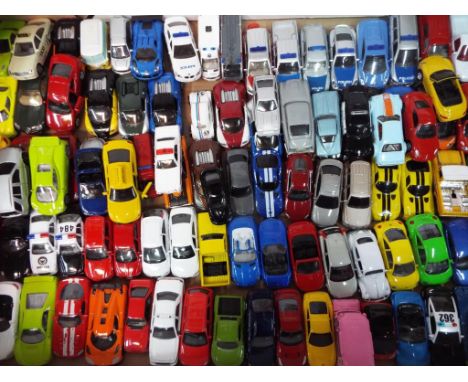 Matchbox, Welly, Maisto, Hot Wheels and others -  In excess of 90 unboxed diecast model vehicles in a variety of scales. Lot 