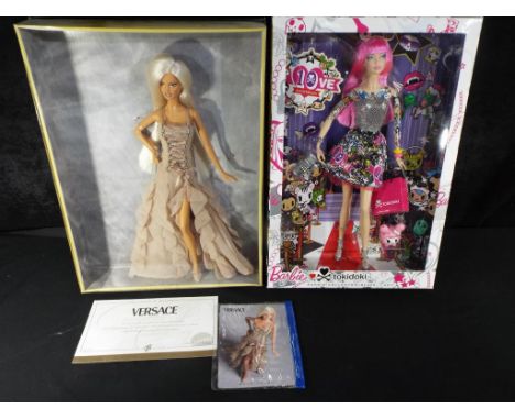 Barbie by Mattel - a collect of two boxed Barbie dolls to include Barbie tokidoki collectable Black Label edition The Love ed