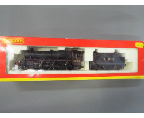 Hornby - A boxed Hornby OO Gauge Super Detail 4-6-0 Class 5P5F steam locomotive, Op.No. 5055 in black LMS livery R2257. Model