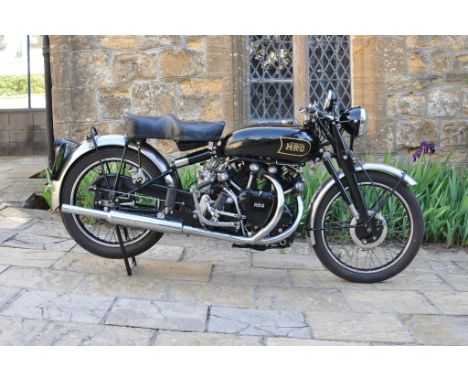 A 1949 Vincent HRD Black Shadow Series C, registration number FWV 663, frame number RC4158B, engine number F10AB/1B/2258, bla